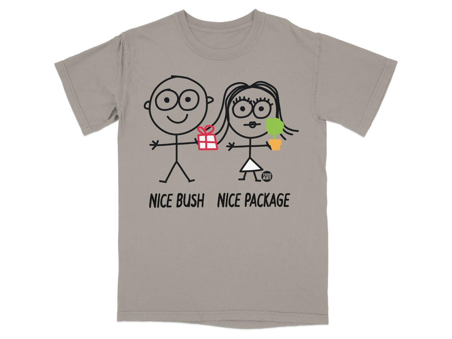 Nice Bush Nice Package Funny Graphic T-Shirt