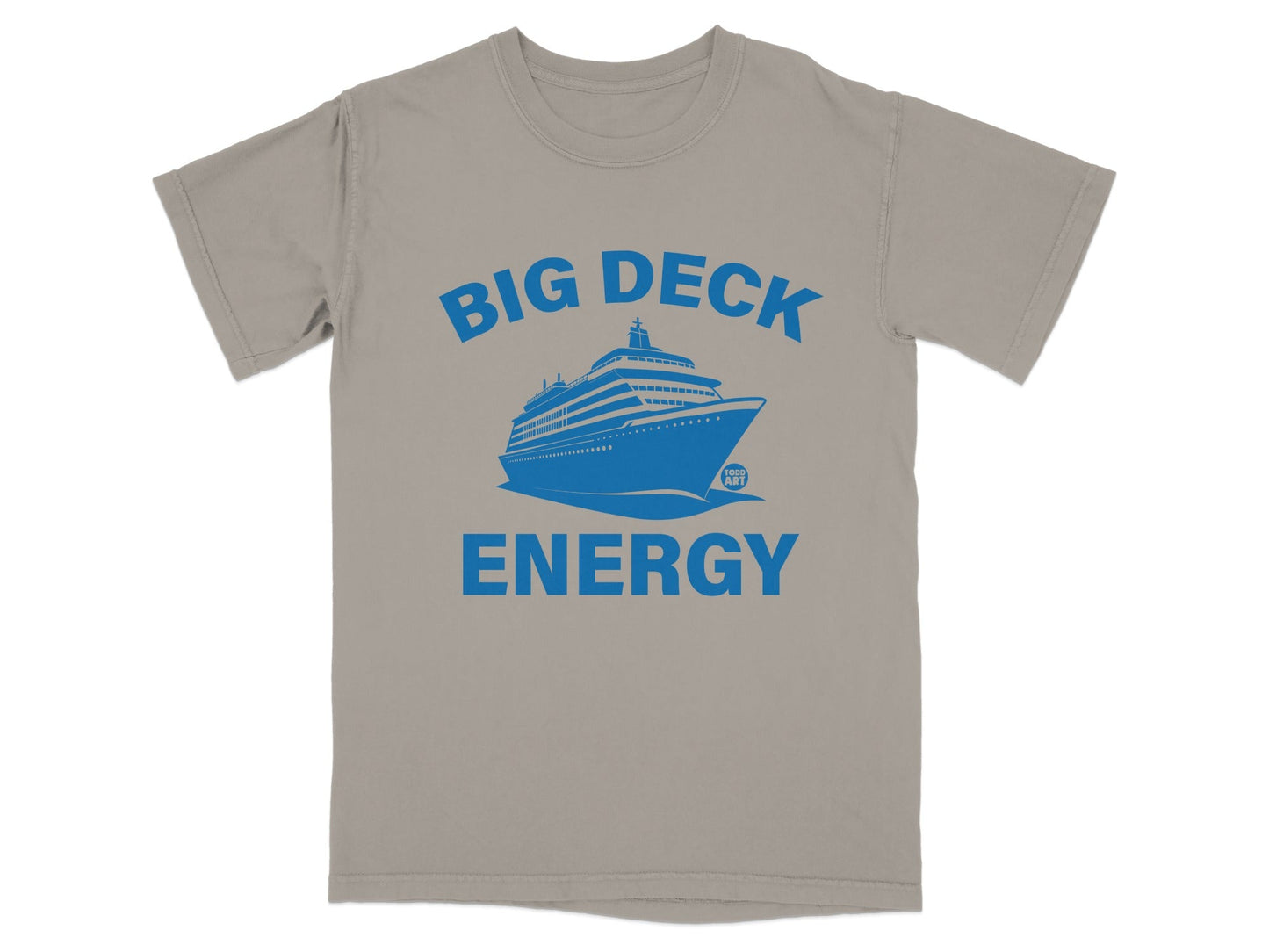 Big Deck Energy Cruise Ship Graphic Tee Shirt