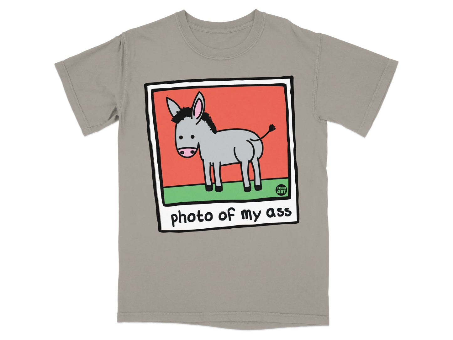 Funny Donkey T-Shirts, Hilarious Animal Pun Tee, My Ass Photo Humorous Shirt, Gag Gift Idea, Rude Sarcastic Top, Cartoon Mule Design, Cute
