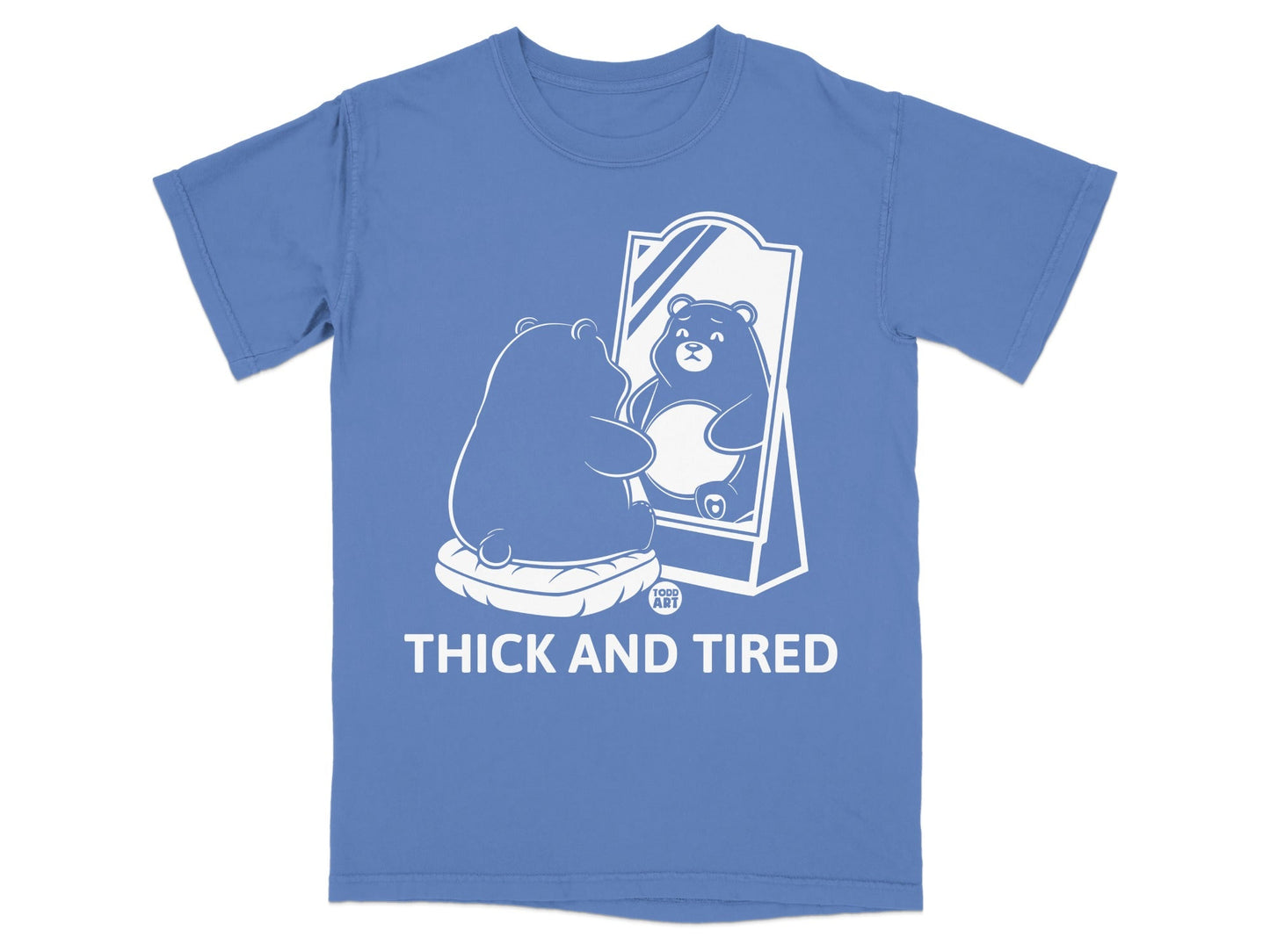 Thick and Tired Bear Mirror Reflection Shirt