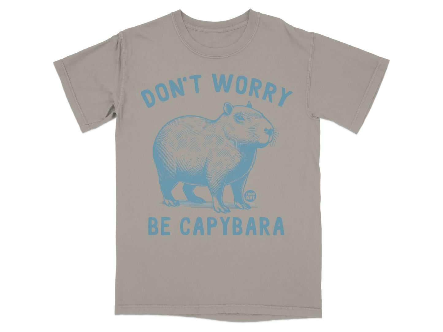 Don't Worry Be Capybara Graphic Tee Shirt