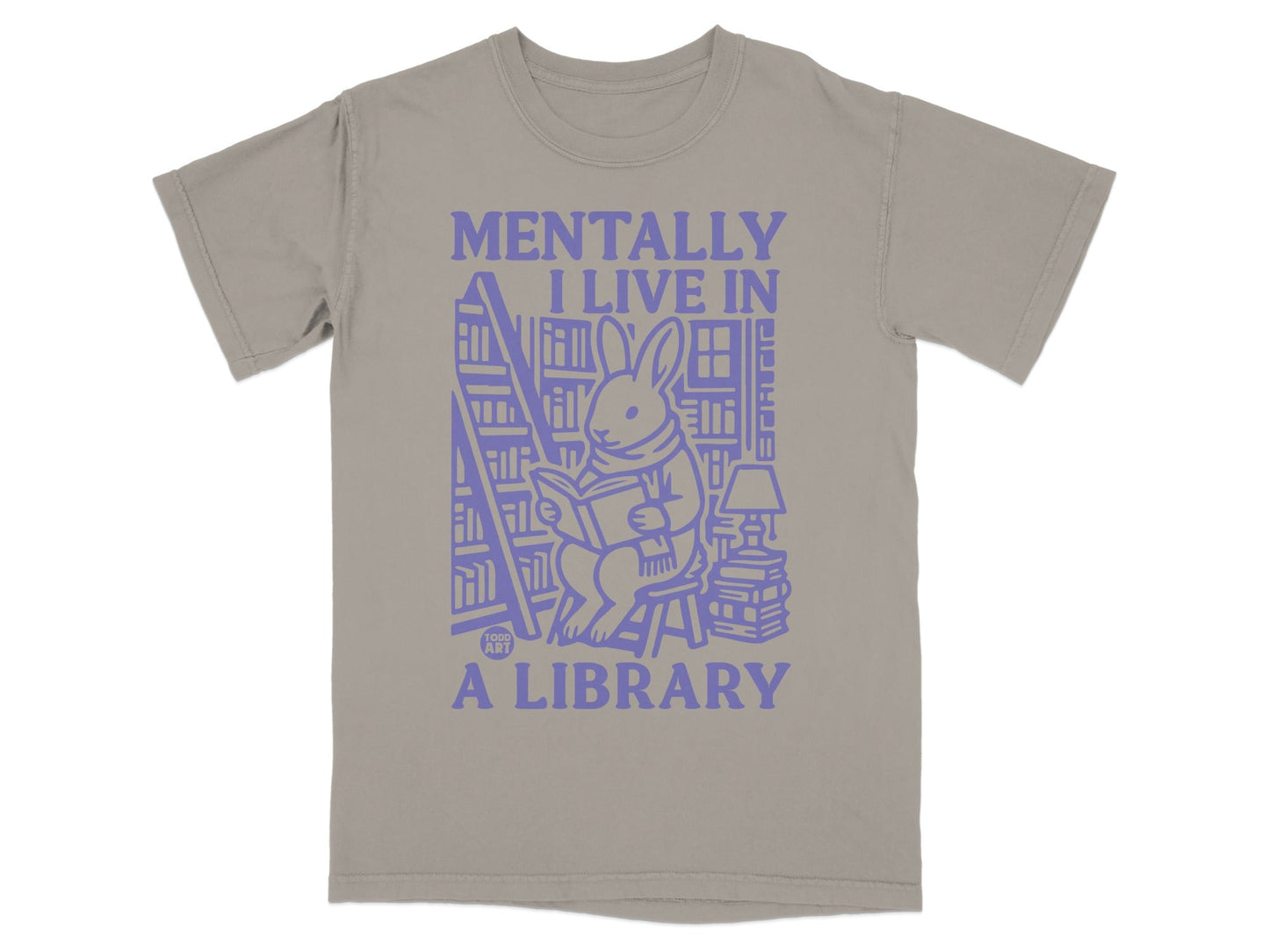 Mentally I Live In A Library Book Lover T-Shirt