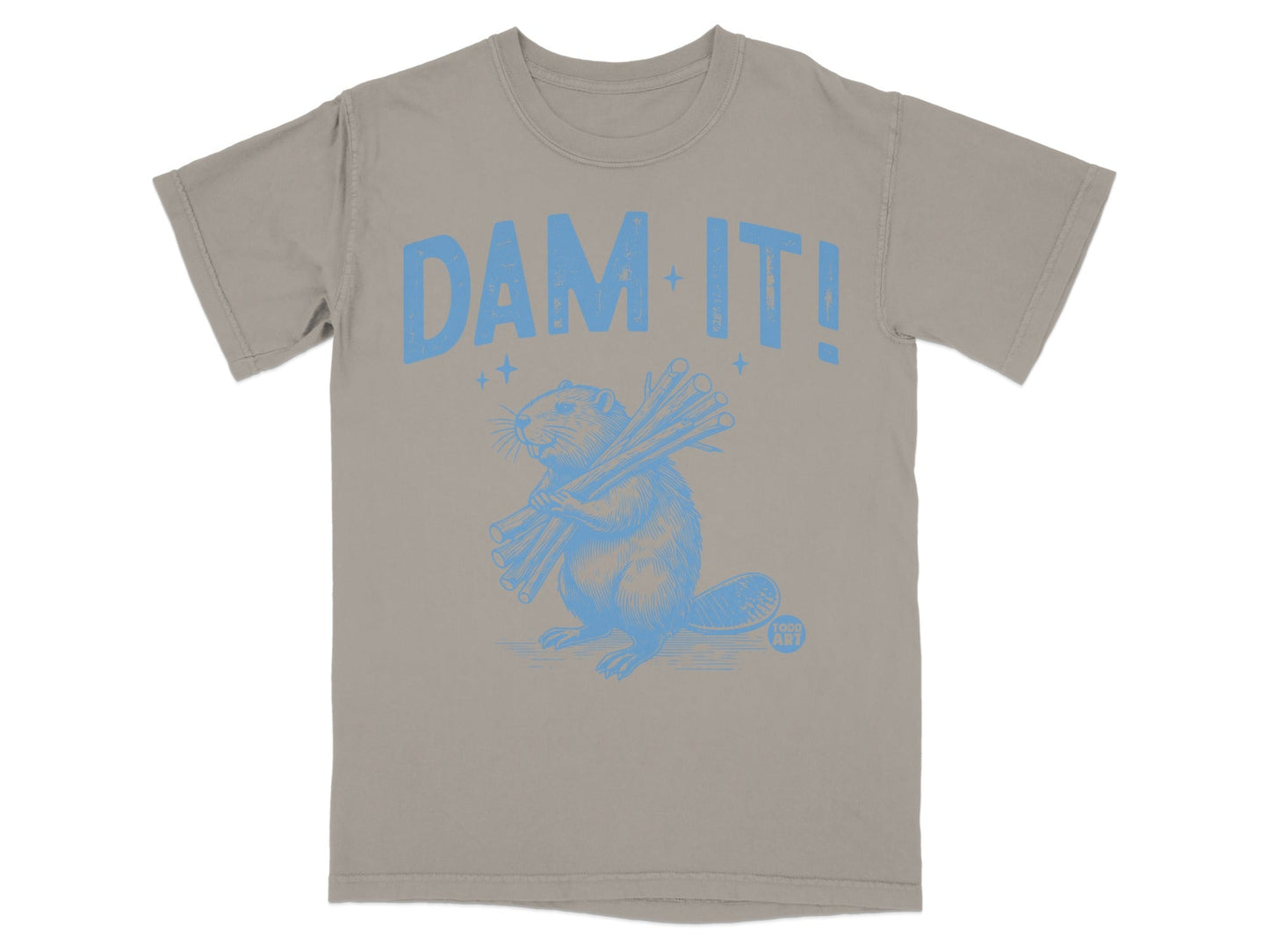 Dam It Beaver T-Shirt with Humorous Print Design