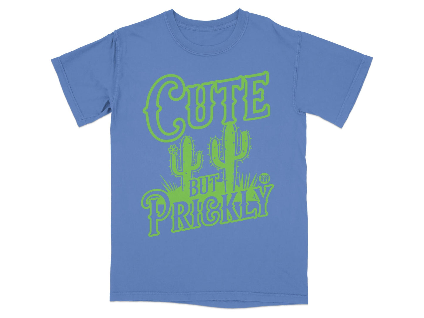 Cute But Prickly Graphic Blue T-Shirt