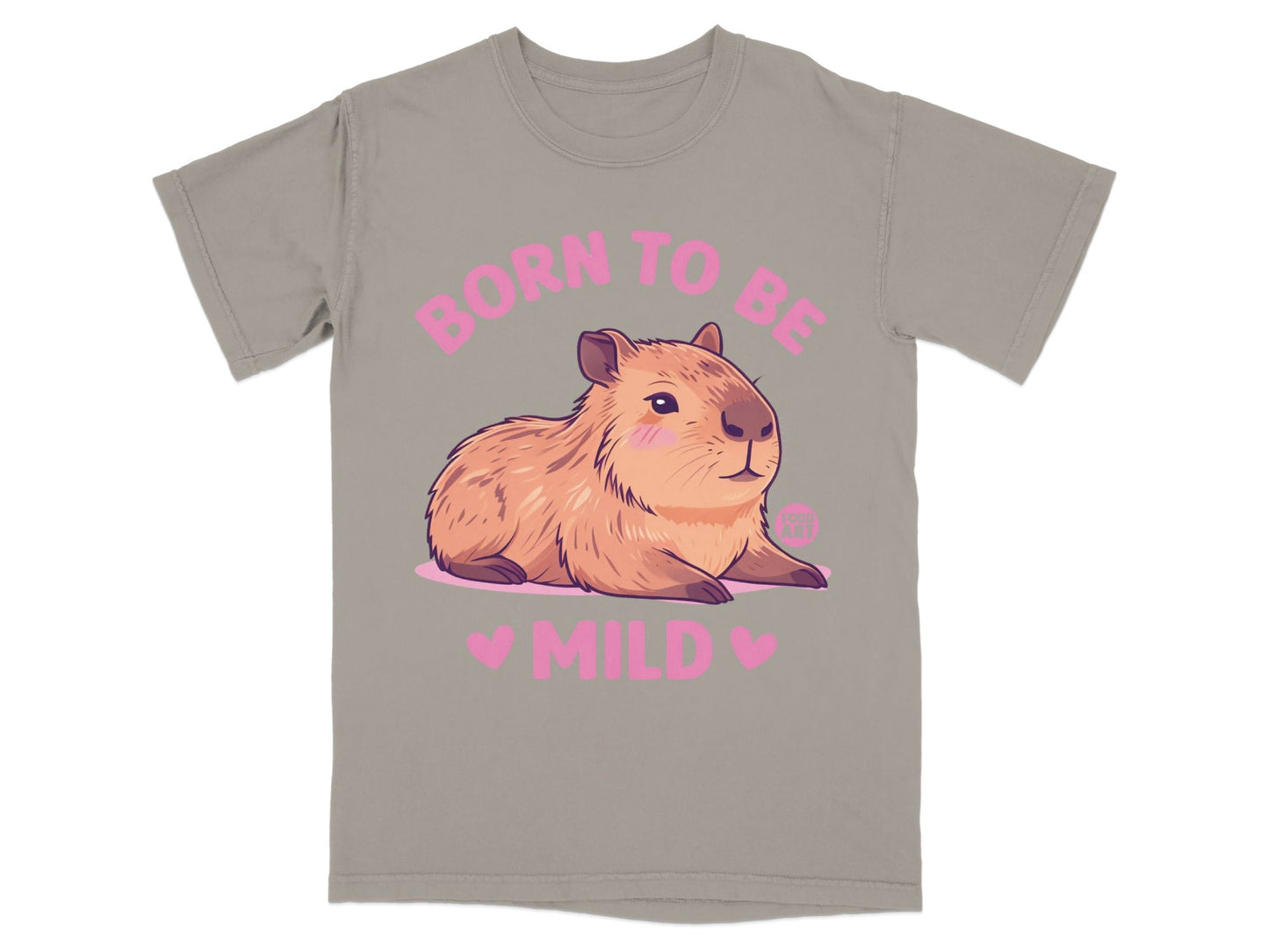 Born To Be Mild Cute Capybara Graphic T-Shirt