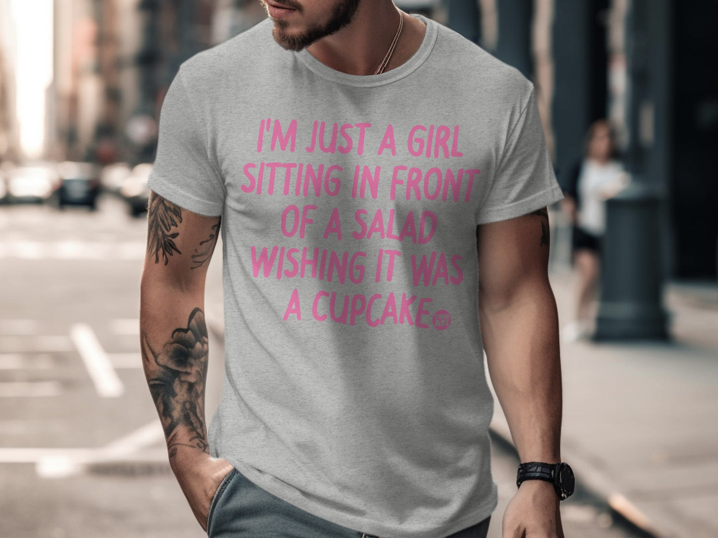 I'm Just A Girl Sitting In Front Of Salad T-shirt