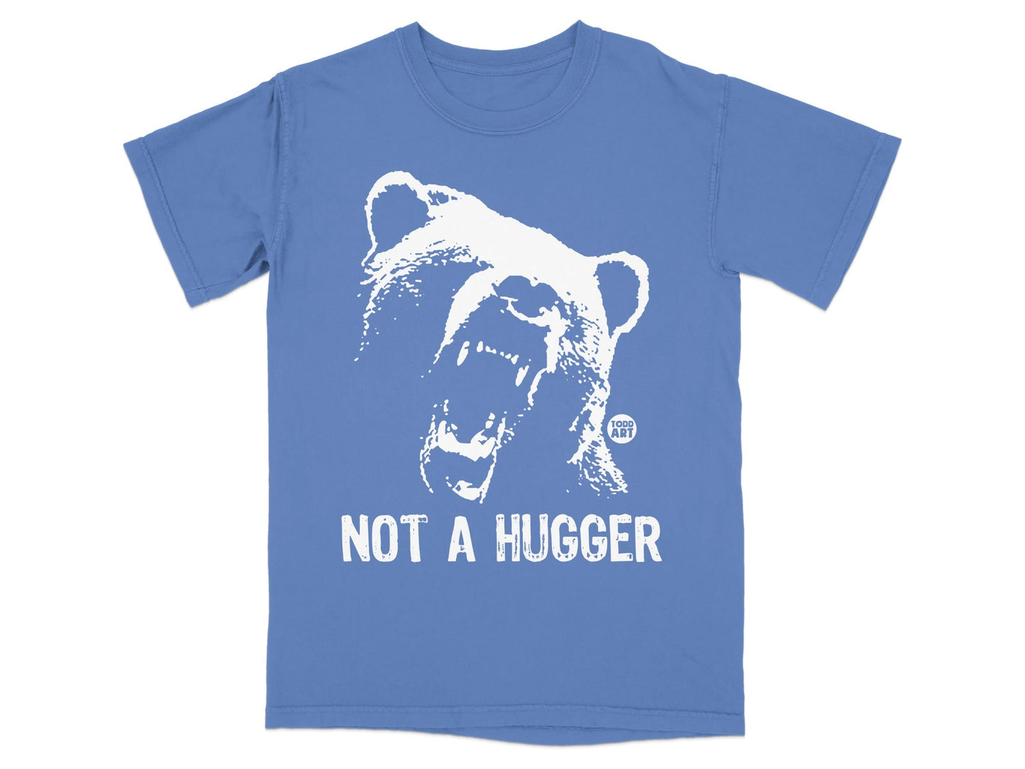 Not A Hugger Cute Bear Graphic T-Shirt