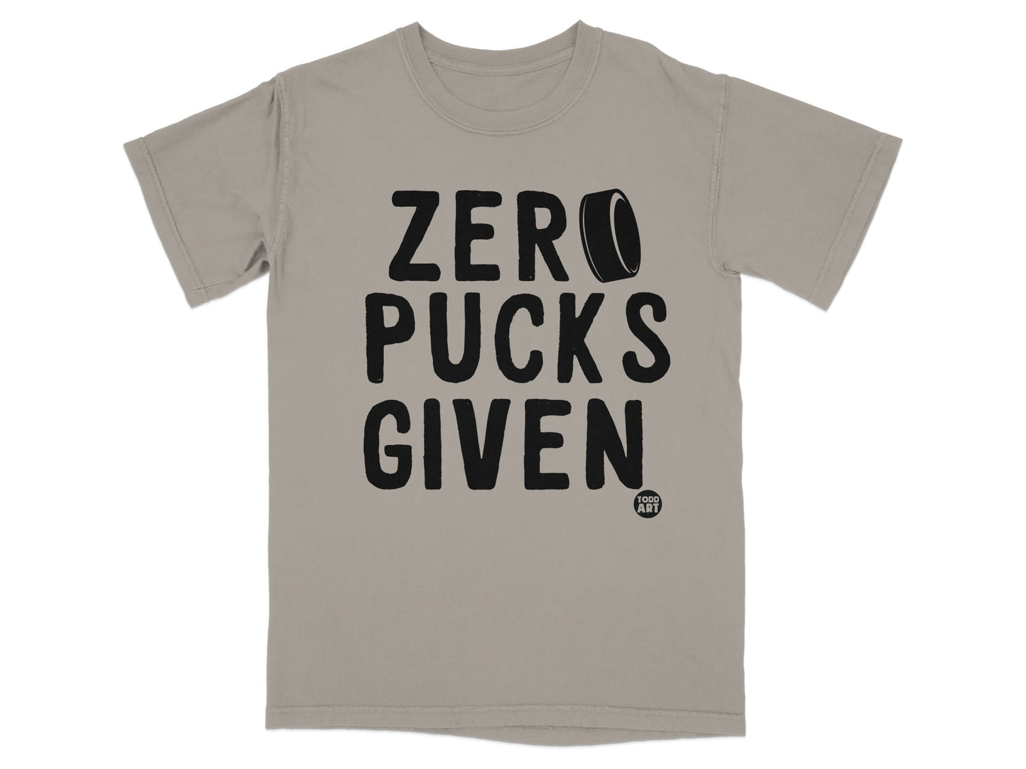 Zero Pucks Given T-Shirts, Funny Hockey Fan Tee, Sarcastic Ice Hockey Apparel, Game Day Shirt, Goalie Player Coach Gift, Humorous Puck