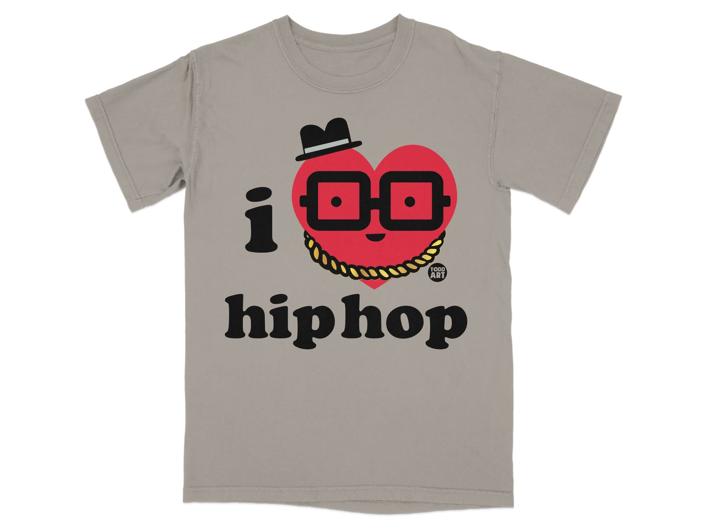 I Heart Hip Hop Cool Graphic Tee Shirt for Music Lovers