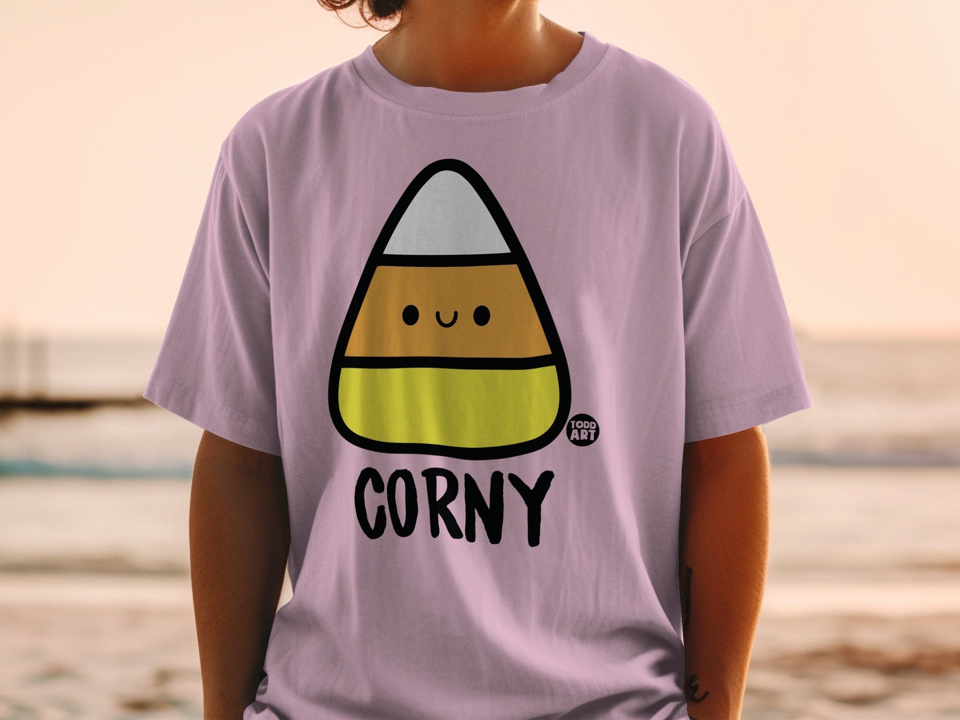 Cute Candy Corn Graphic Corny T-Shirt for Fun Vibes