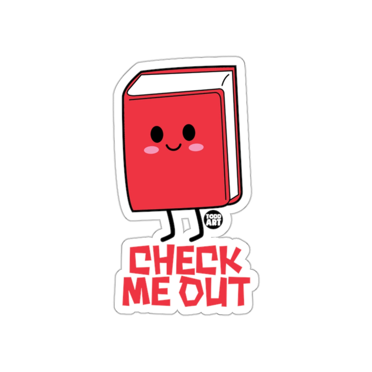 Check Me Out cute smiling book design product