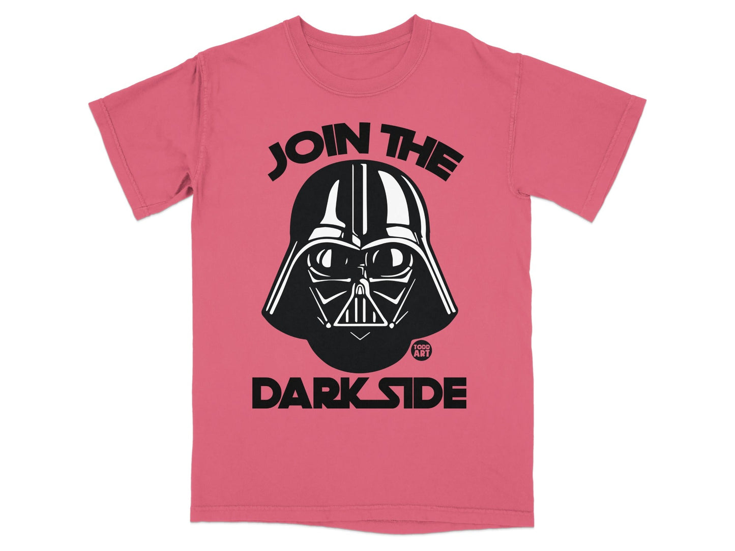 Pink t-shirt with Darth Vader graphic and "Join the Darkside" text.