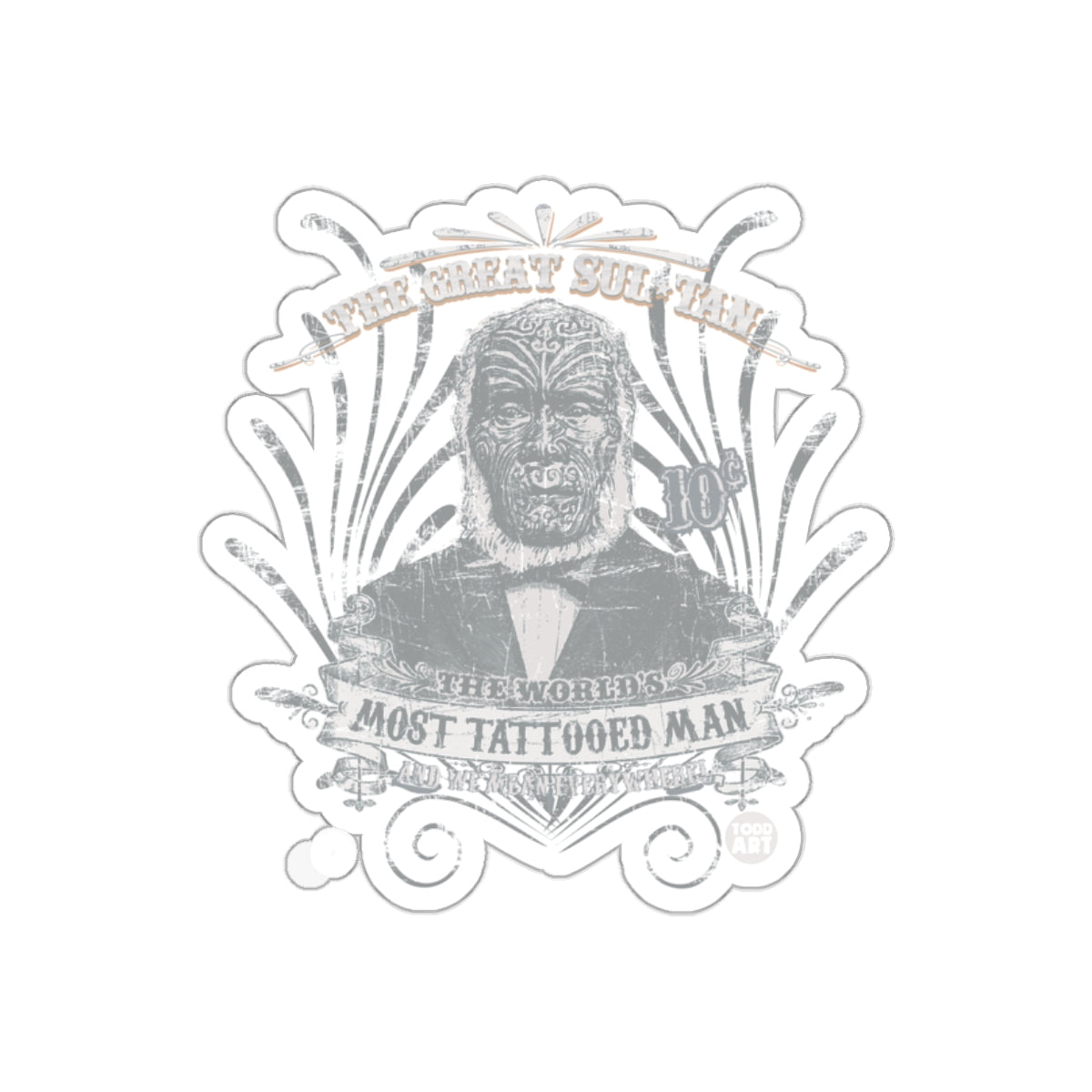The World's Most Tattooed Man Artwork Sticker