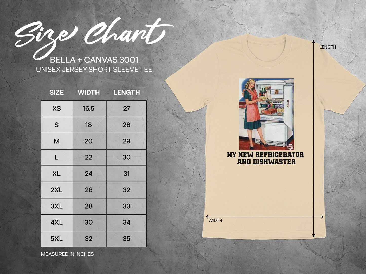 Retro Kitchen Themed Unisex Jersey T-Shirt