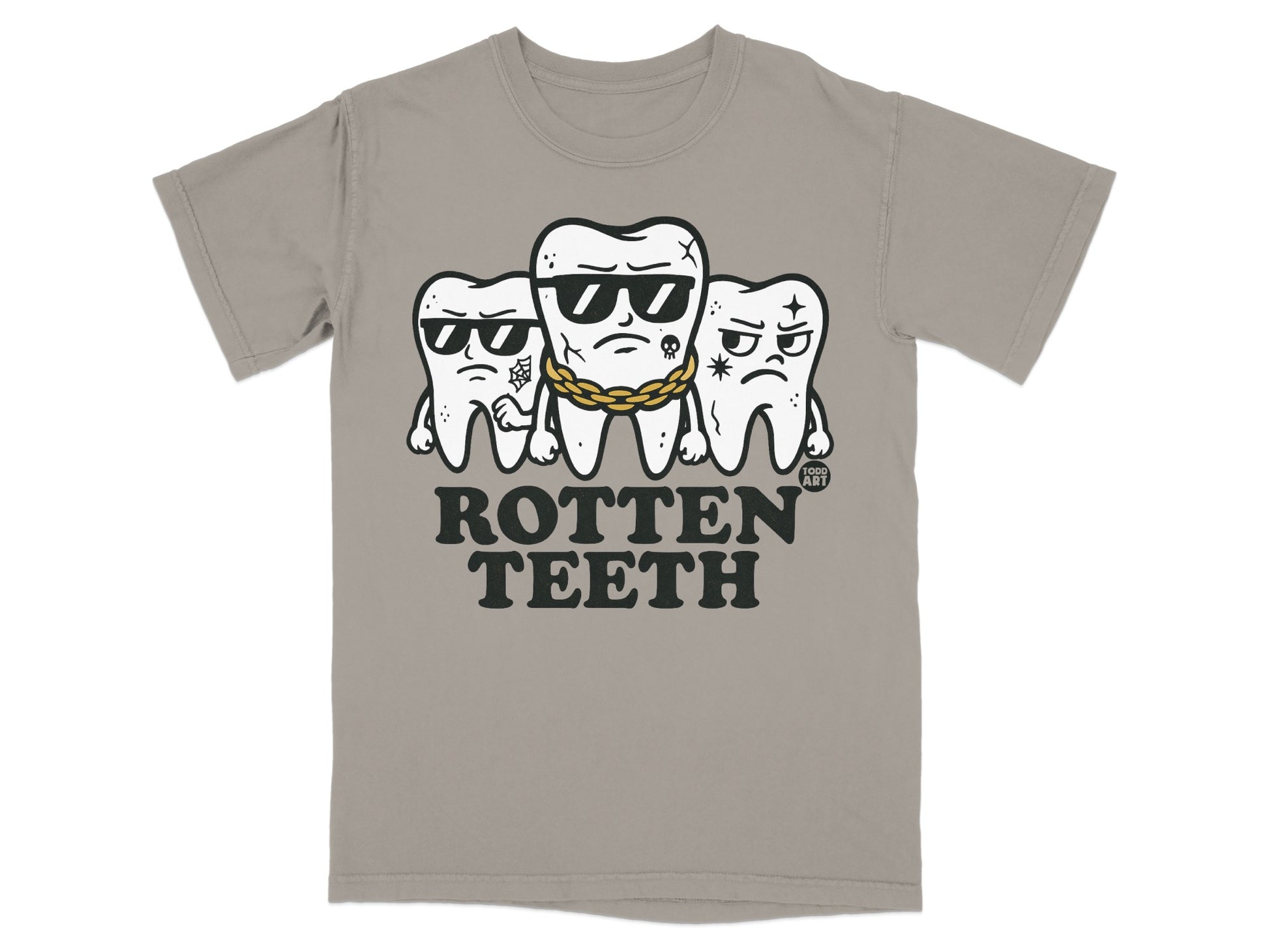 Rotten Teeth Gang Cool Shades Gold Chain Graphic product type