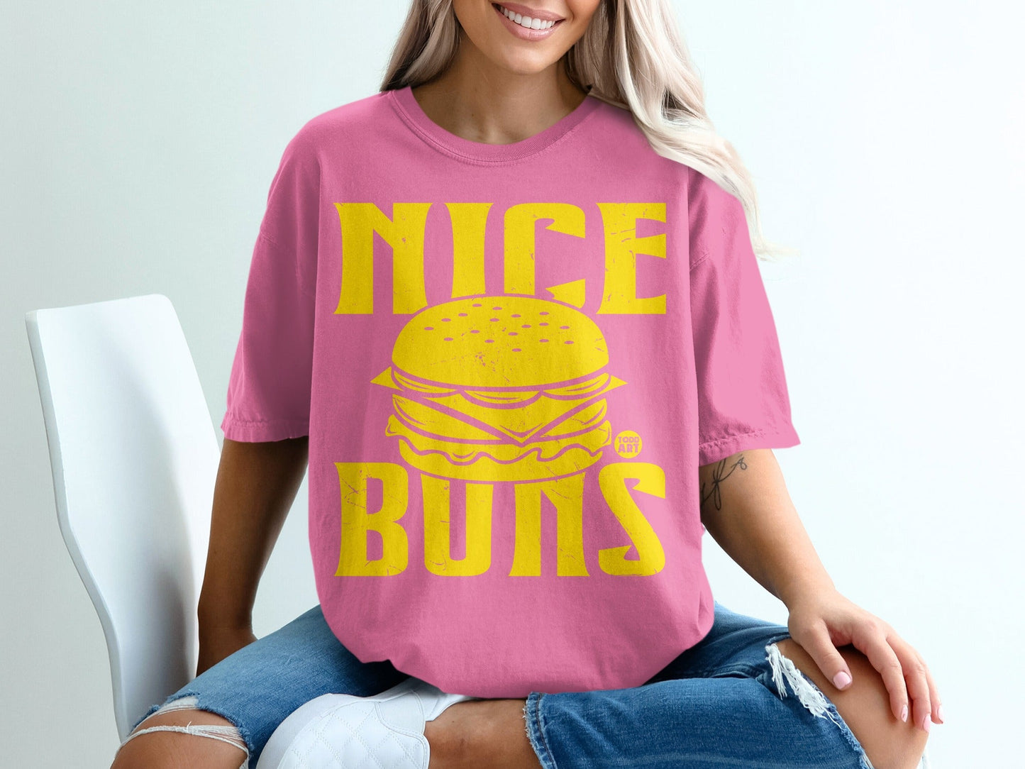Nice Buns Graphic Tee Burger Cheeseburger T-shirt
