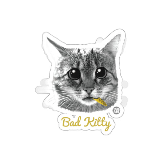 Todd Art Presents Bad Kitty with Yellow Feather Stickers