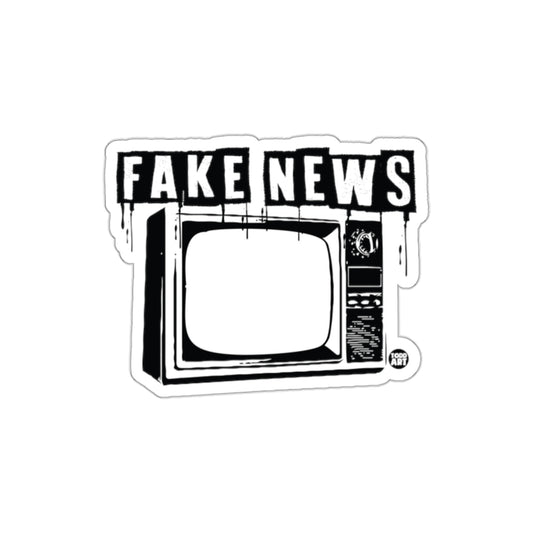 Fake News Dripping TV Sticker Vintage Style Sticker
