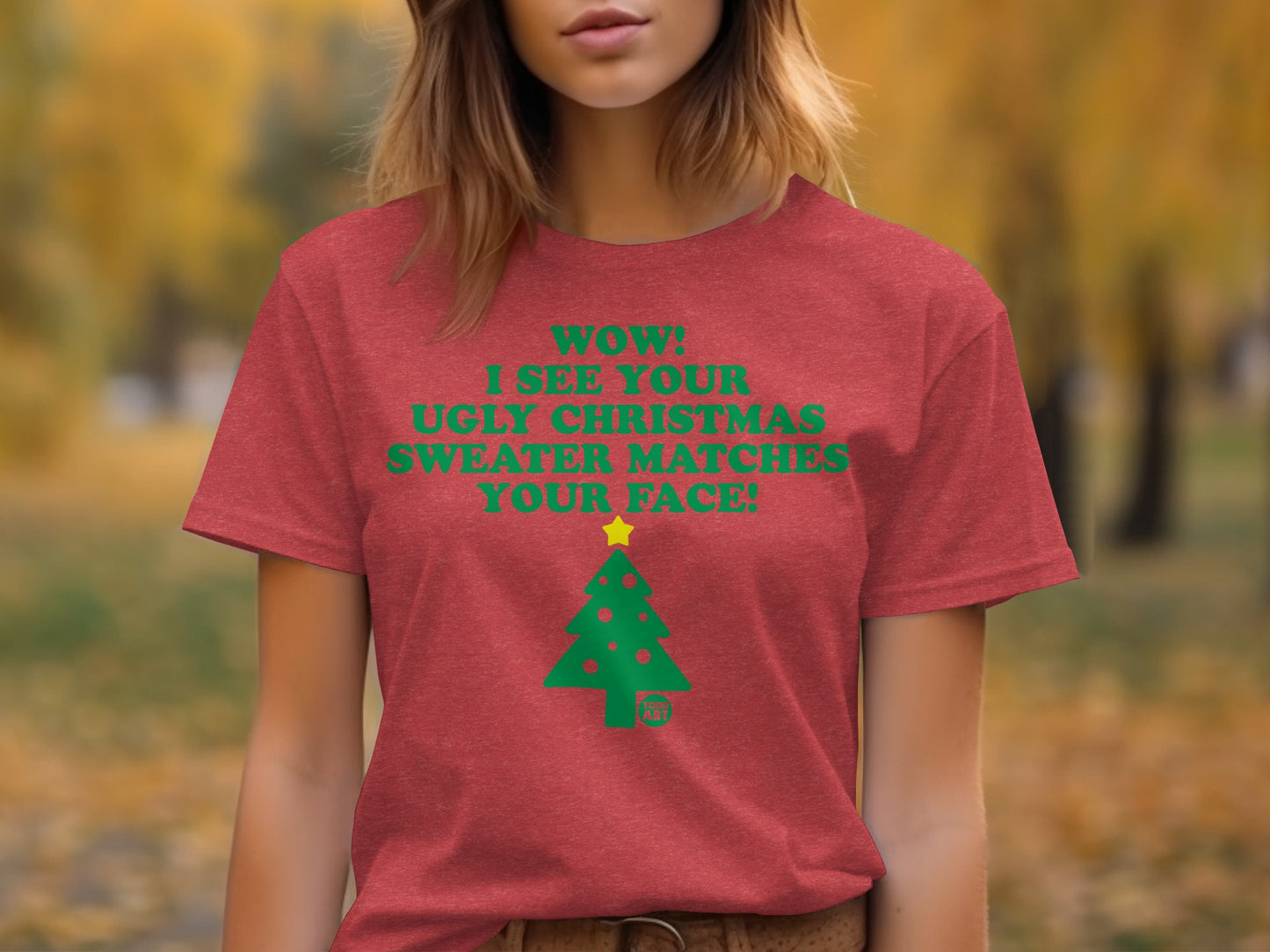 Wow I See Your Ugly Christmas Sweater Matches Shirt