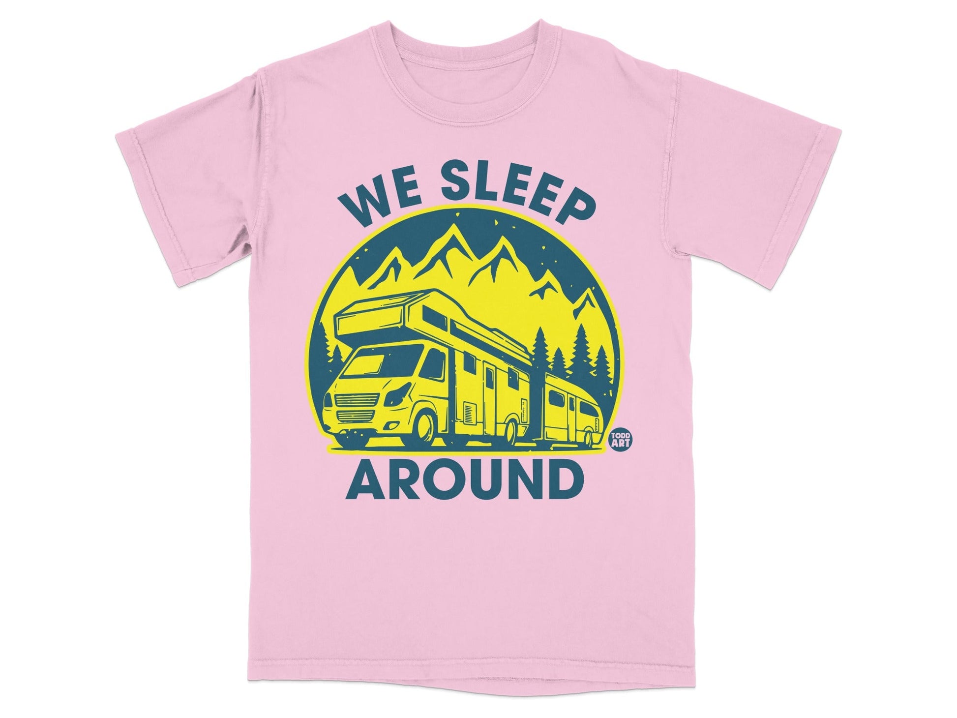 We Sleep Around RV Mountain Tee Campers T-shirt