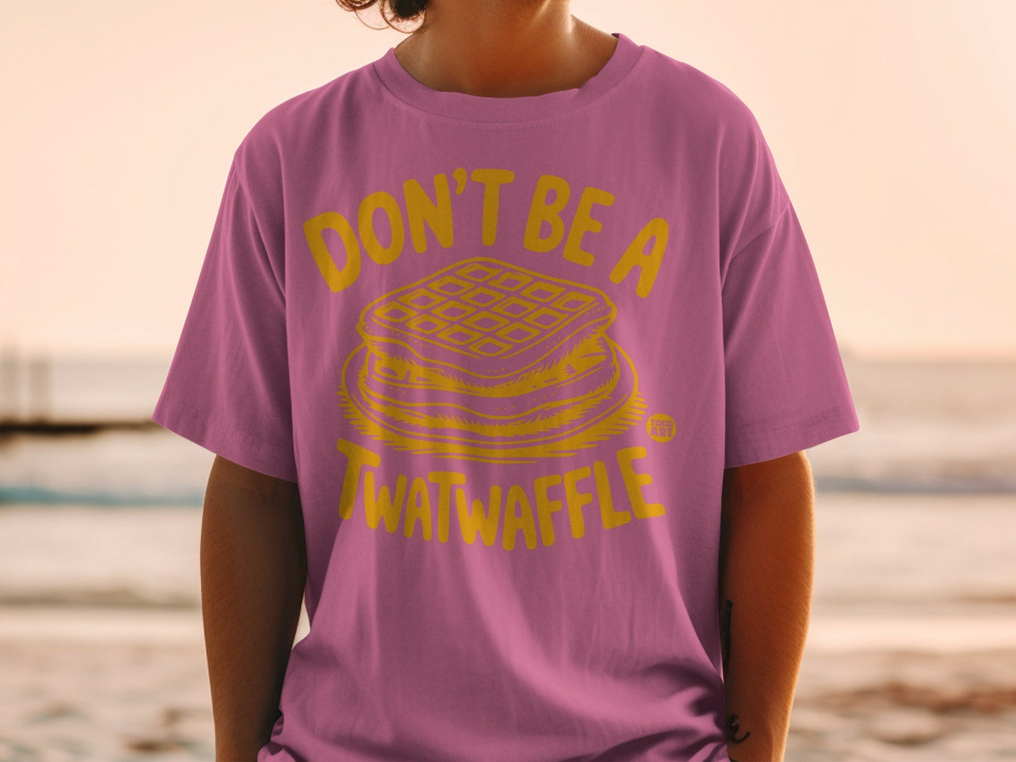 Don't Be A Twatwaffle Graphic T-Shirt Fun Design