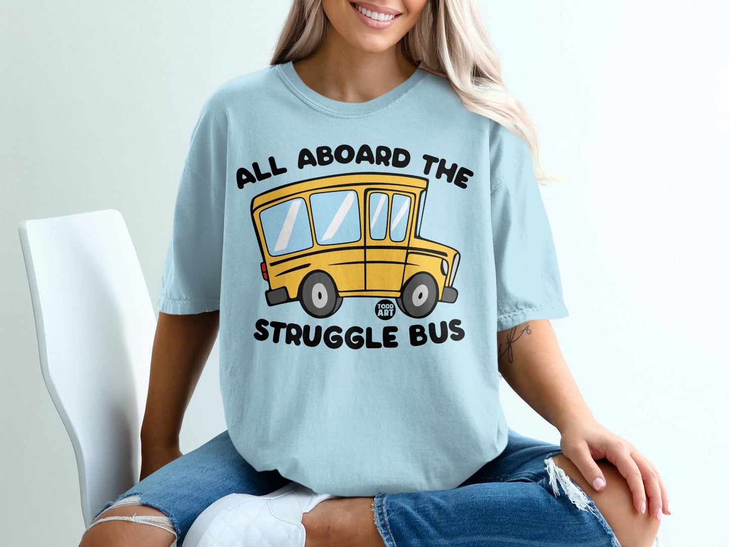 All Aboard The Struggle Bus Graphic Tee