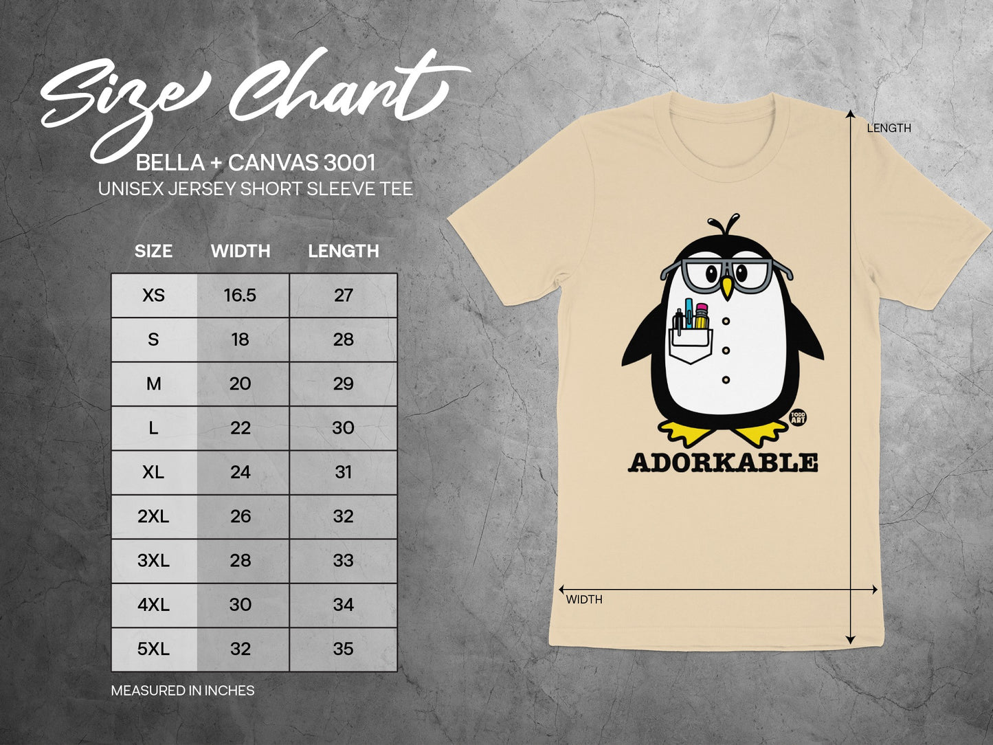 Adorkable Penguin Graphic Unisex Jersey Short Sleeve Tee