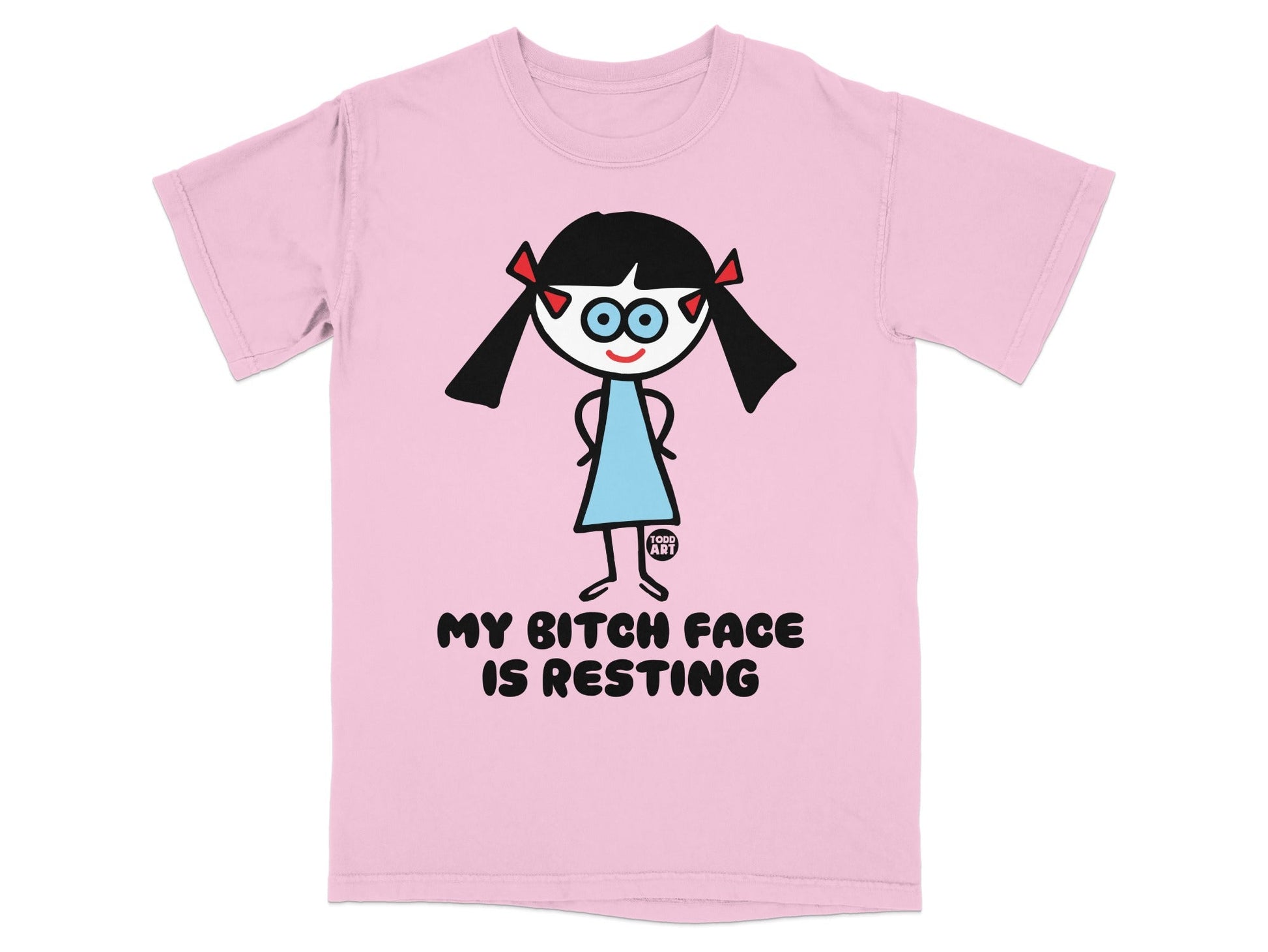 My Bitch Face Is Resting Funny Cartoon T-Shirt