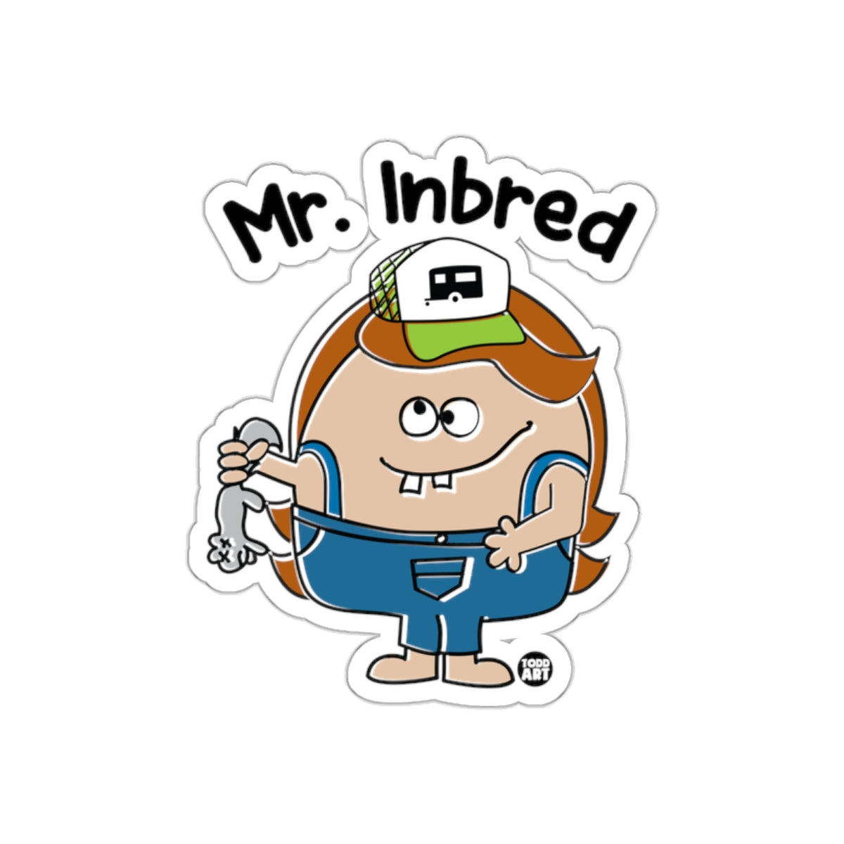 Mr. Inbred Character Sticker for Unique Fun