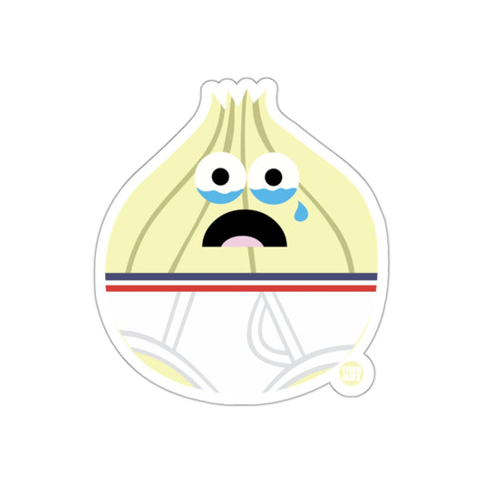 Crying Onion In Shorts Sticker Cute Cartoon Drawing Sticker