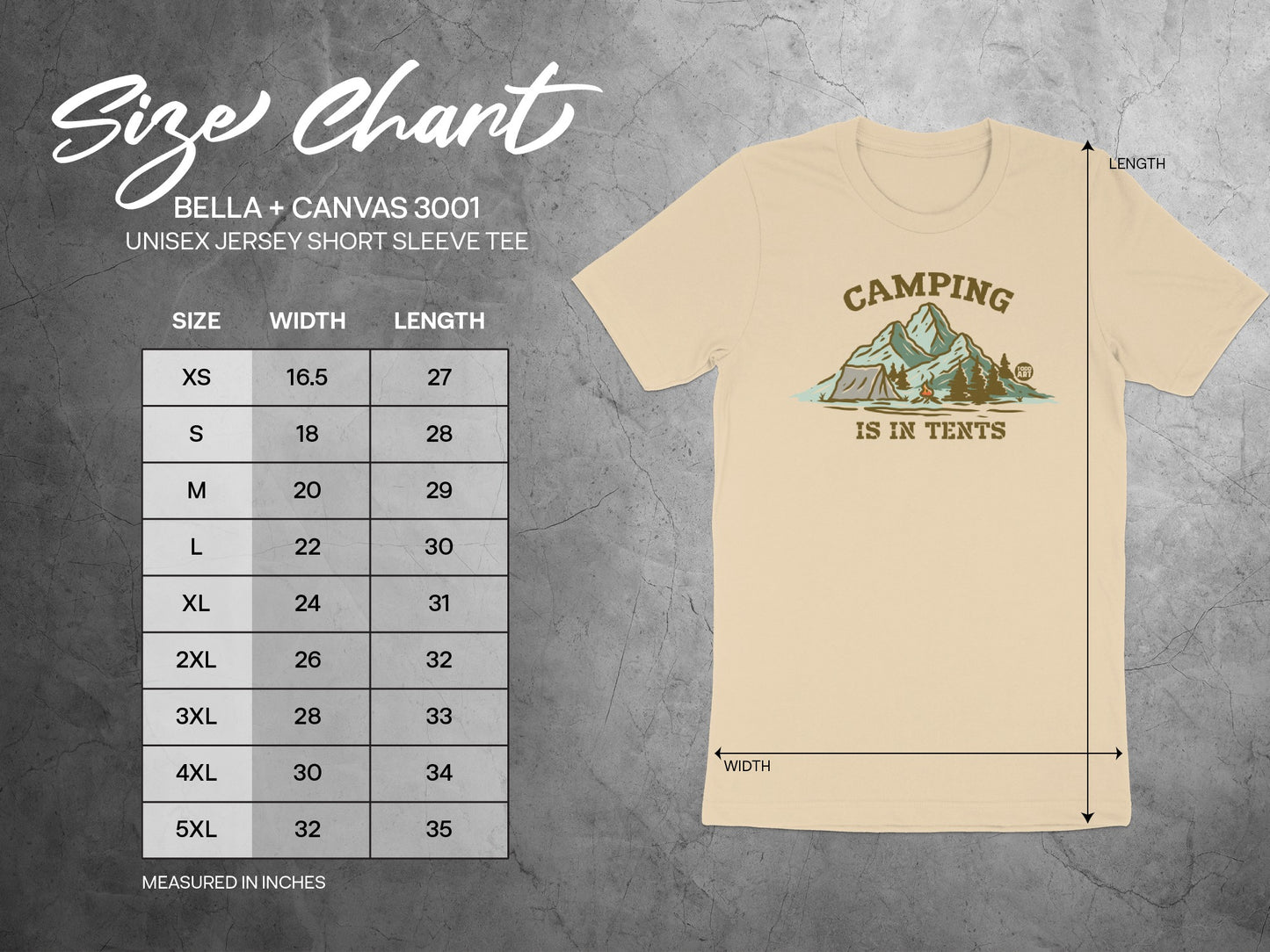 Camping Is In Tents Graphic Unisex Tee product