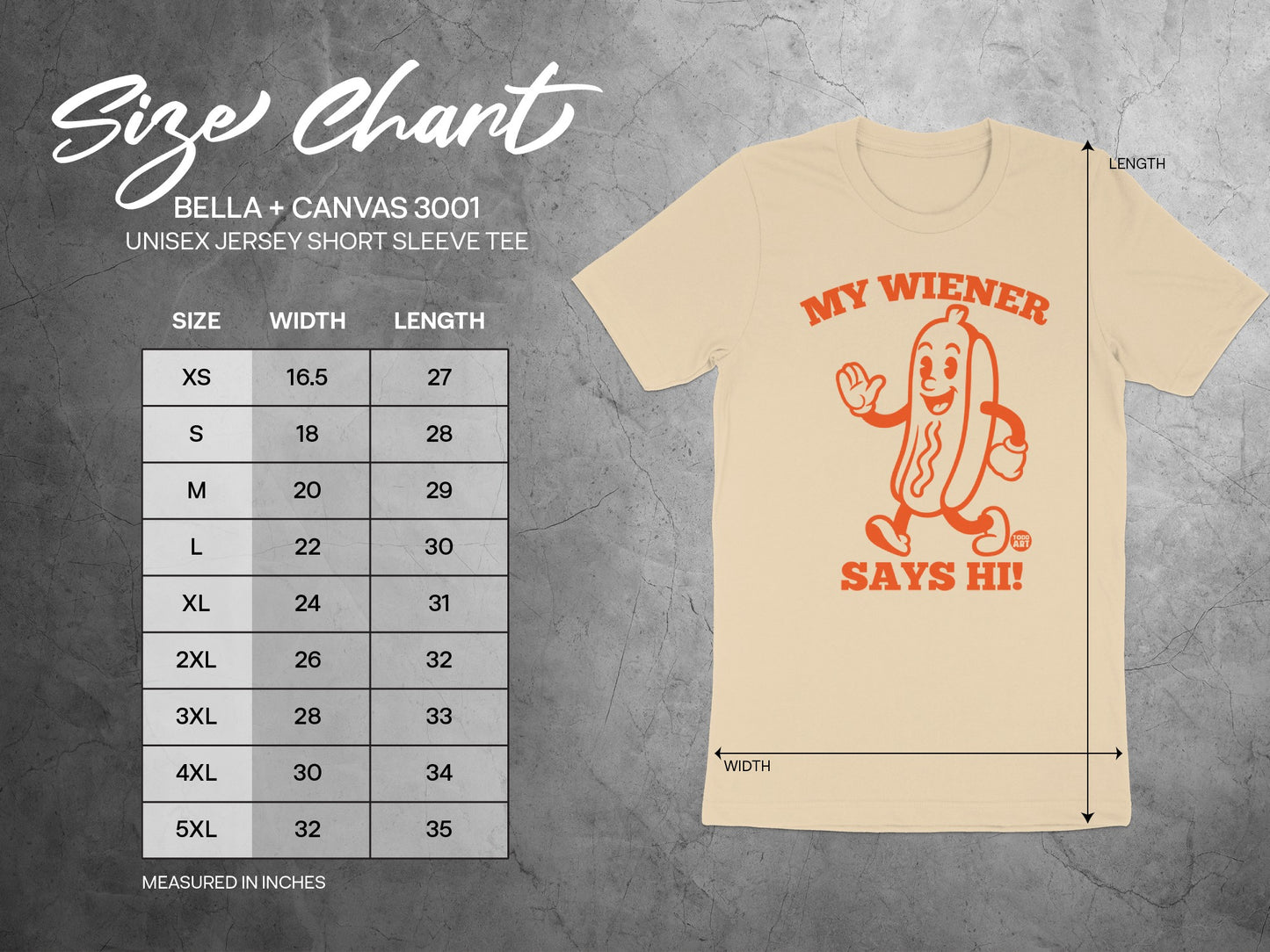 My Wiener Says Hi! Unisex Jersey Short Sleeve Tee product