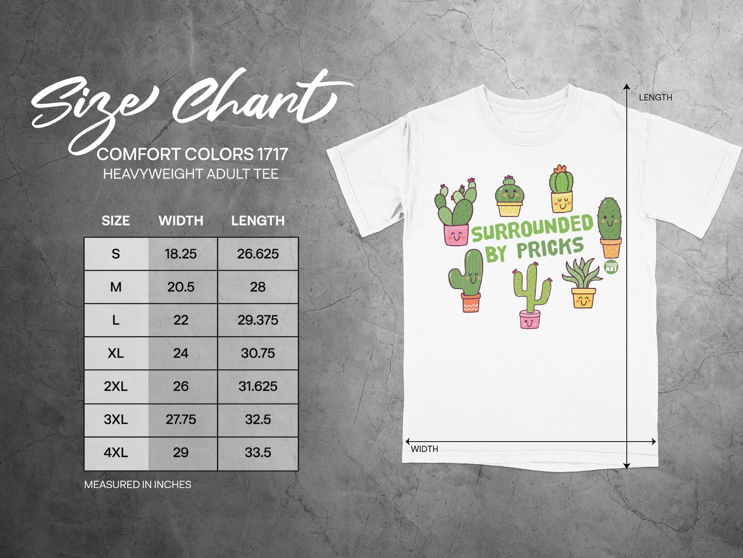 Surrounded by Pricks Graphic T-Shirt for Casual Wear
