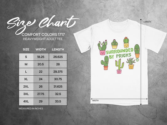 Surrounded by Pricks Graphic T-Shirt for Casual Wear