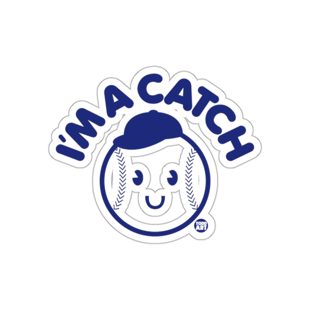 Im a Catch Baseball with Hat Funny Sport Pun Stickers