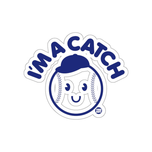 Im a Catch Baseball with Hat Funny Sport Pun sticker