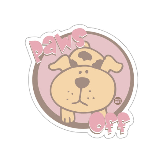 Cute Dog Paws Off Decorative Sticker Product