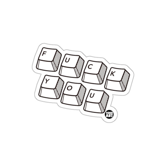 Keyboard Design Todd Art Sticker for Laptops and Notebooks