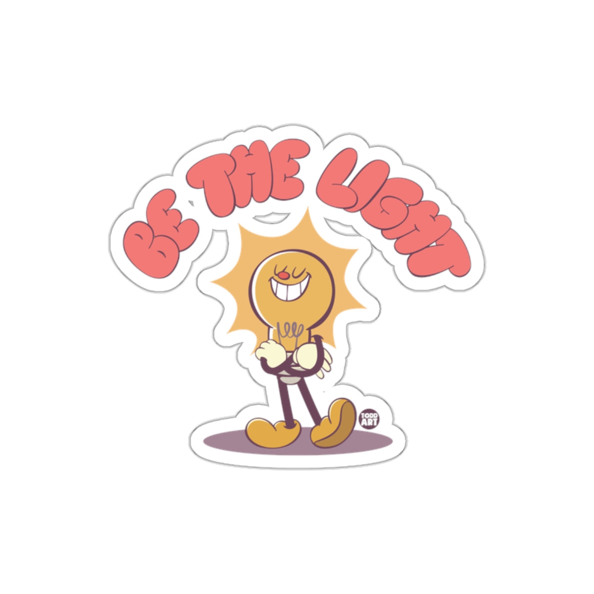 Be The Light Cartoon Character Sticker Product