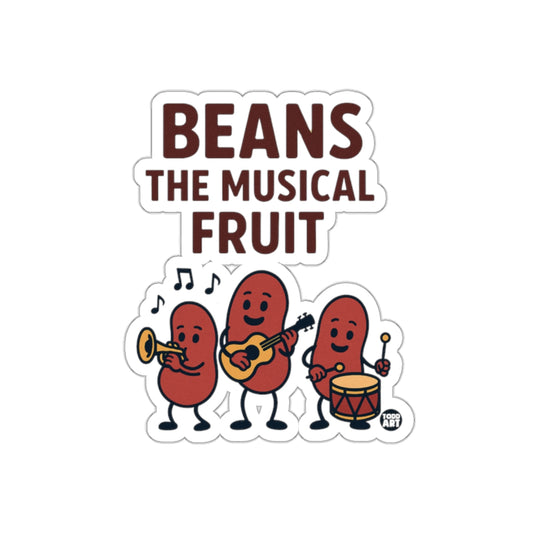 Beans The Musical Fruit Sticker Funny Design