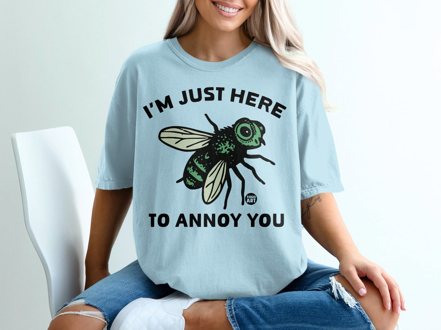 I'm Just Here to Annoy You Fly Graphic T-Shirt