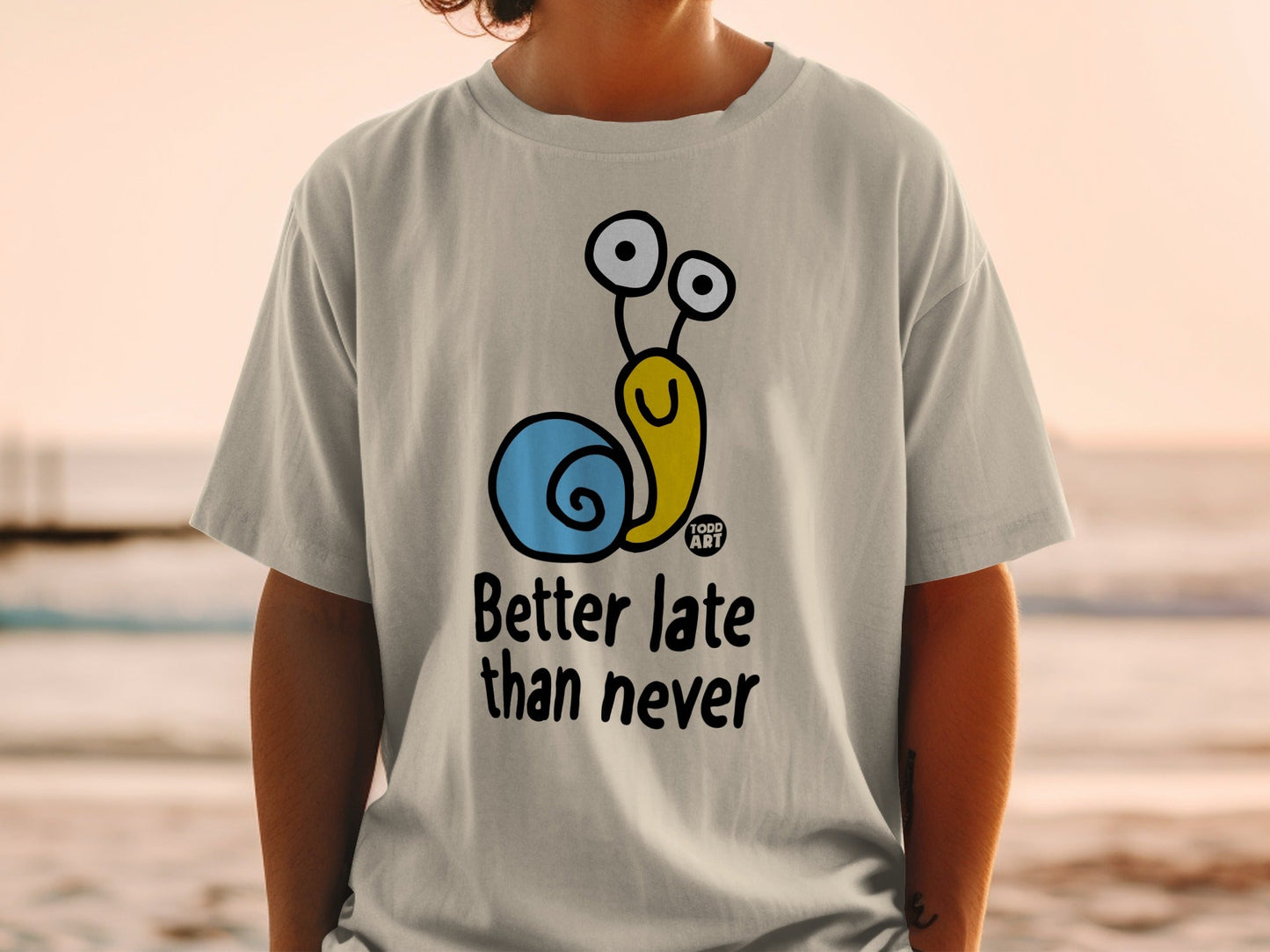Better Late Than Never Snail Graphic T-Shirt
