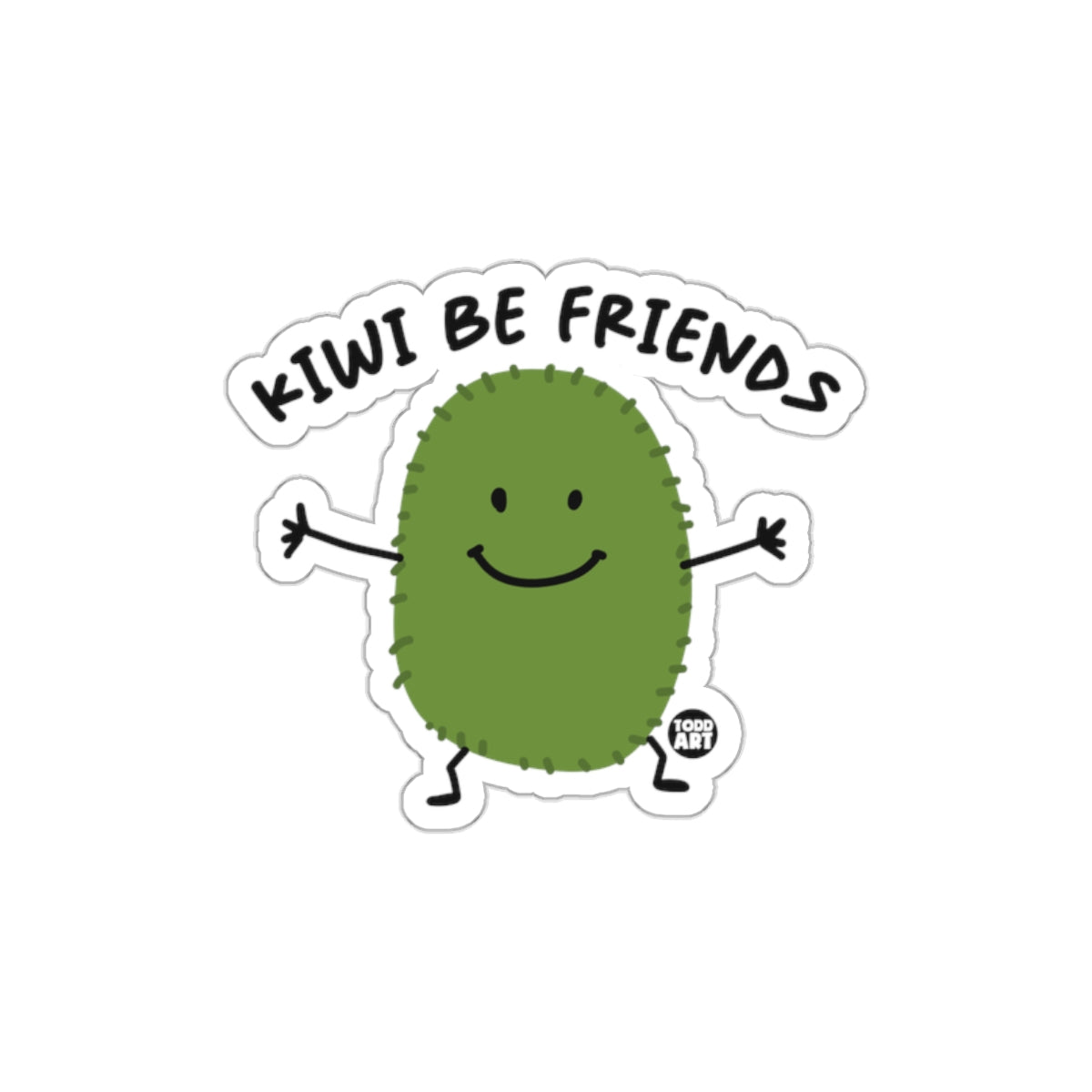 KIWI BE FRIENDS Funny Cute Cartoon Sticker