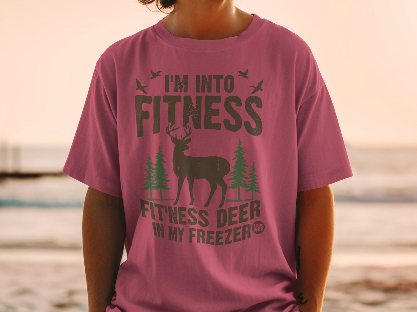 I'm Into Fitness Fitness Deer in My Freezer T-shirt