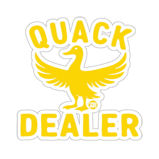 Quack Dealer Yellow Duck Sticker Unique Design