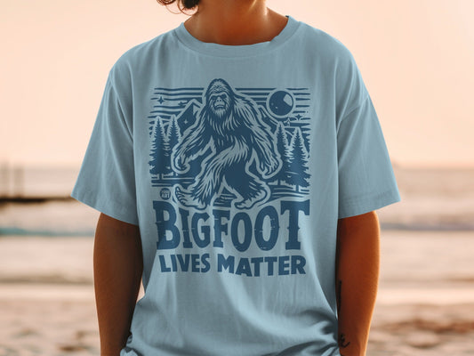 Bigfoot Lives Matter Graphic T-Shirt for Enthusiasts
