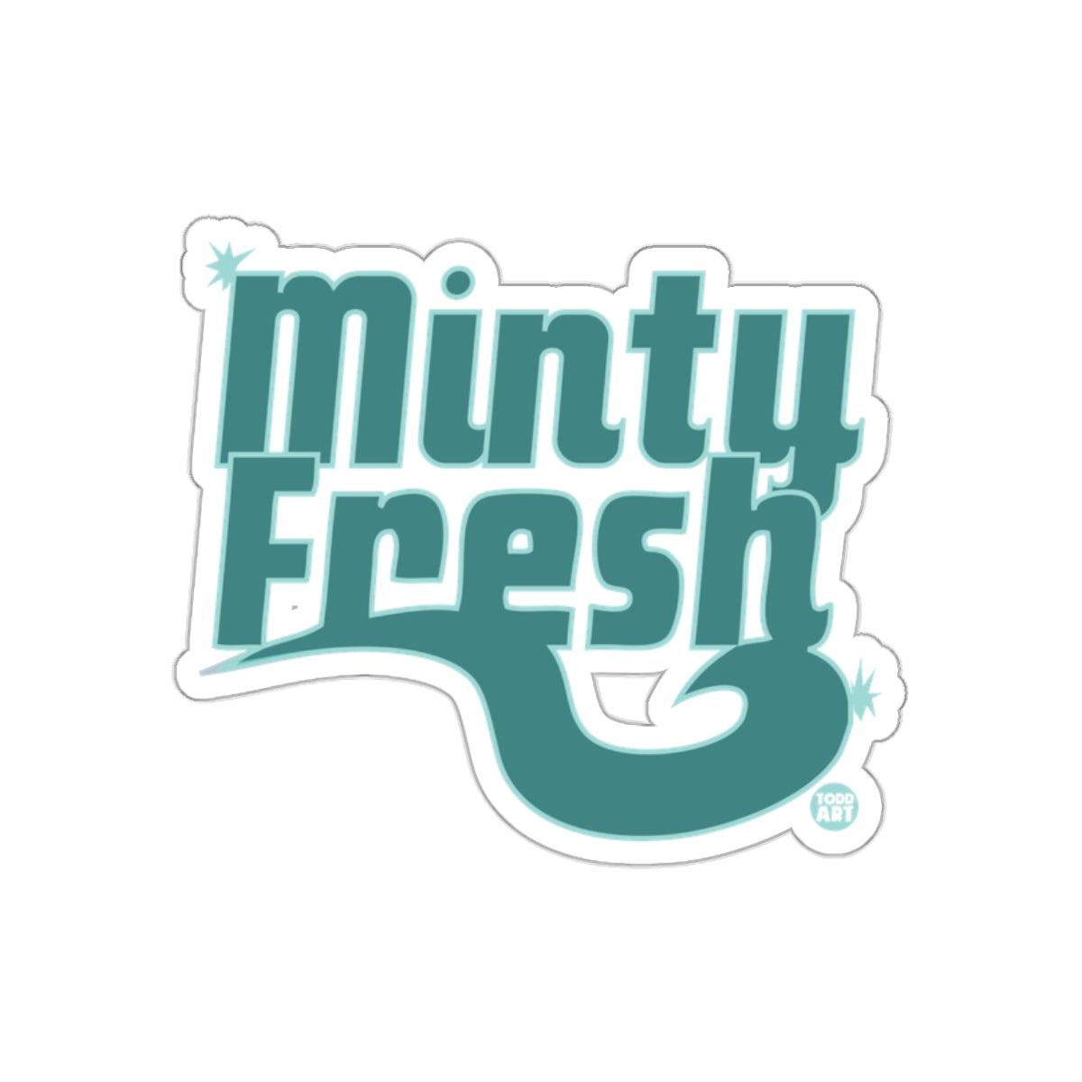 Minty Fresh Sticker with Cool Design