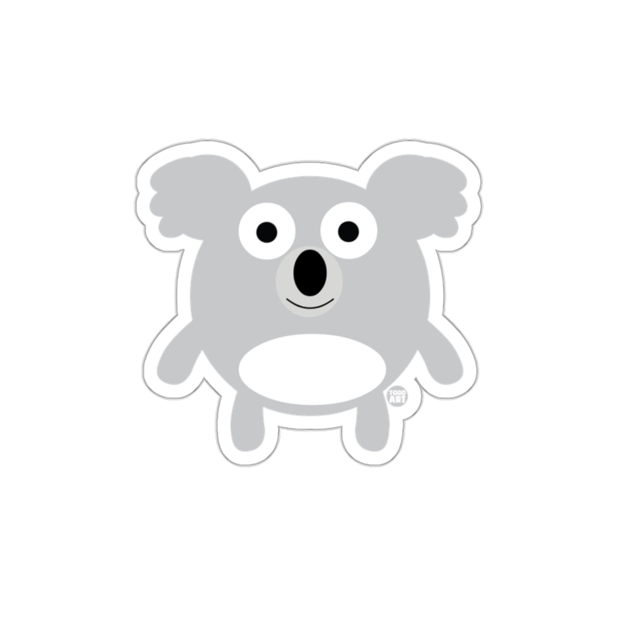Adorable Cartoon Koala Design Sticker for Kids Product