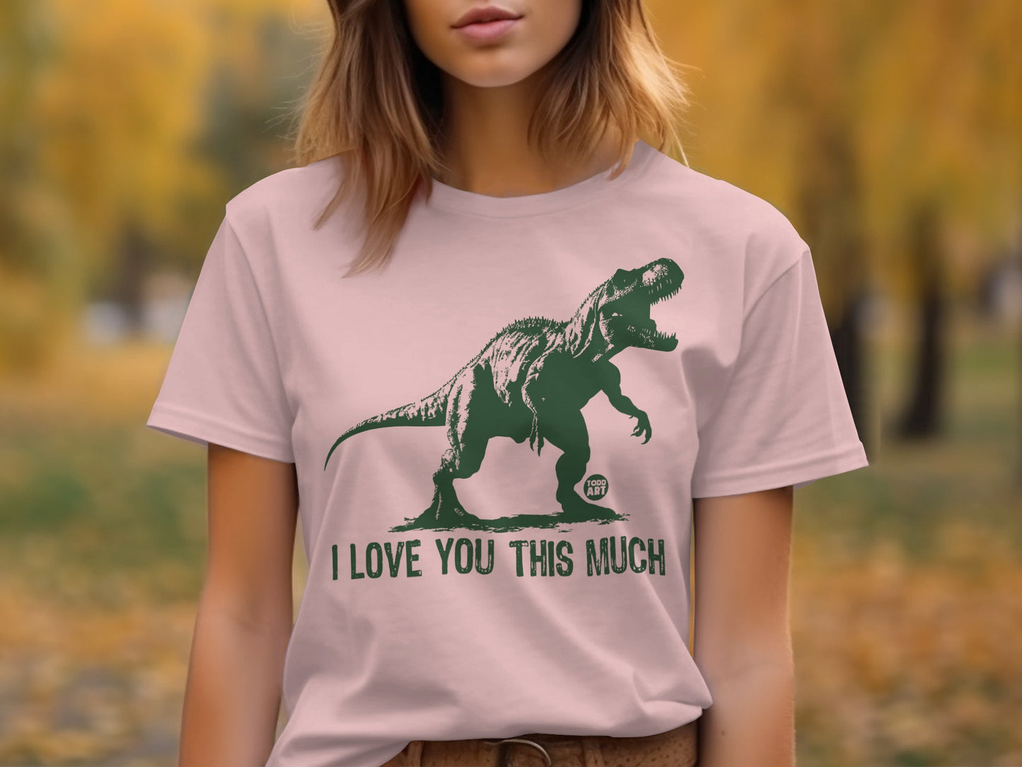 I Love You This Much Dinosaur Graphic T-Shirt