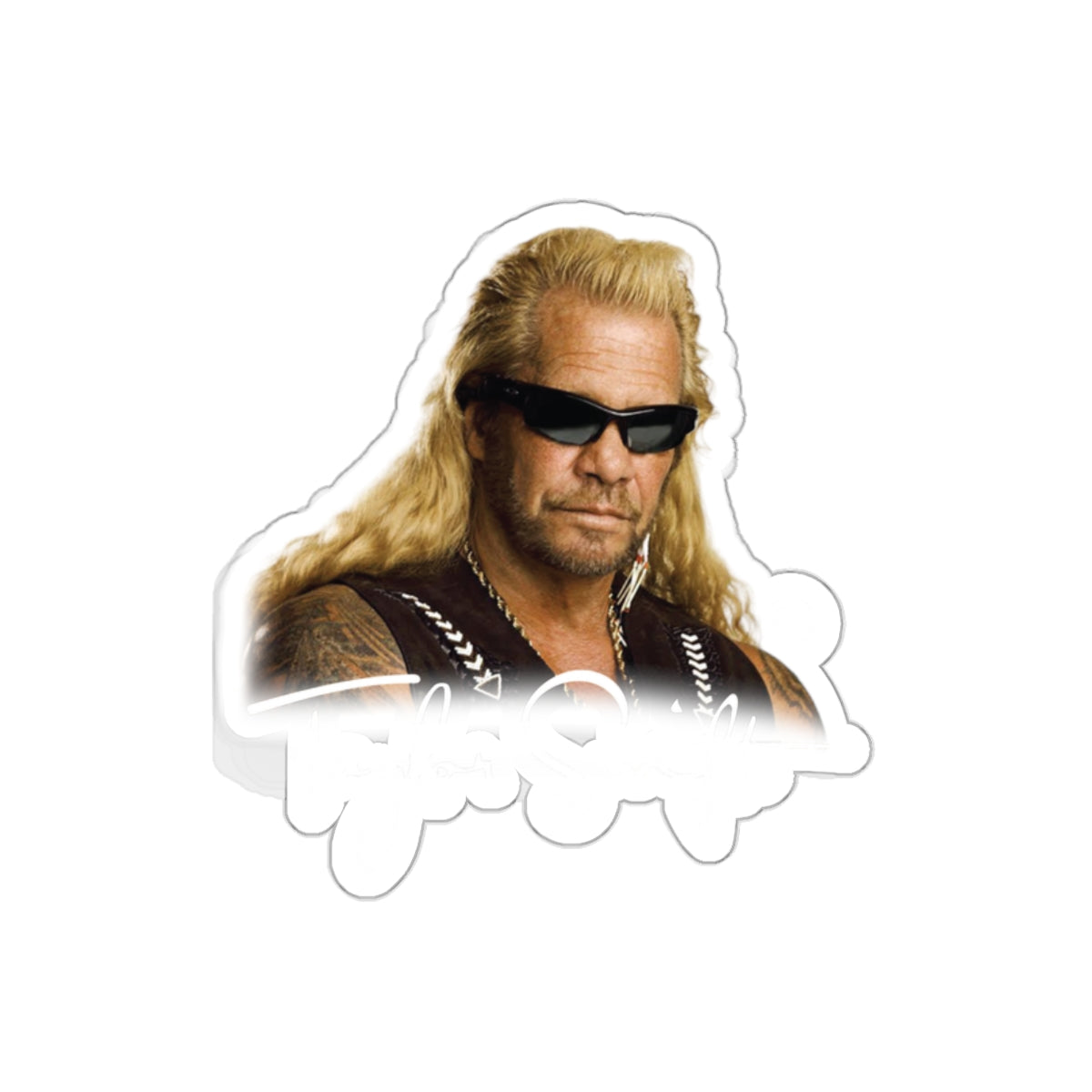Dog The Bounty Hunter in Sunglasses TV Celebrity Stickers